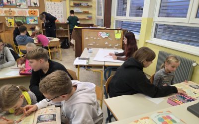 Medgeneracijsko branje med 9. in 1. razredom